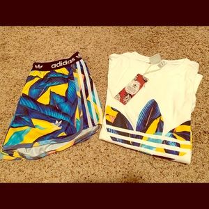NWT! Adidas Brazilian Style Summer Short Set